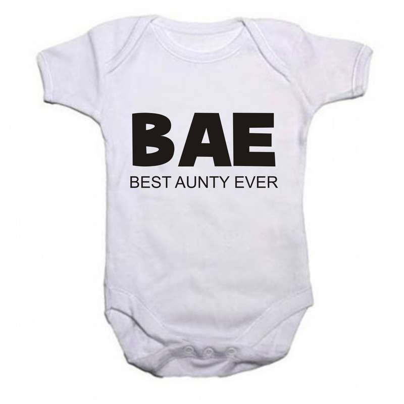 B A E  best aunty ever baby grow