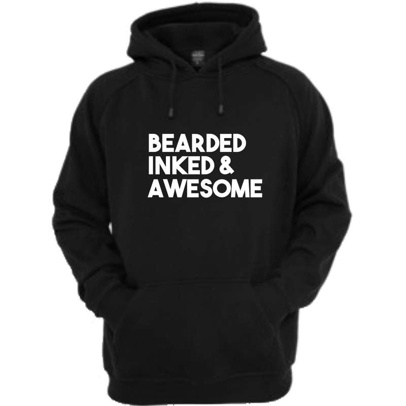 Bearded Inked and awesome Hoody
