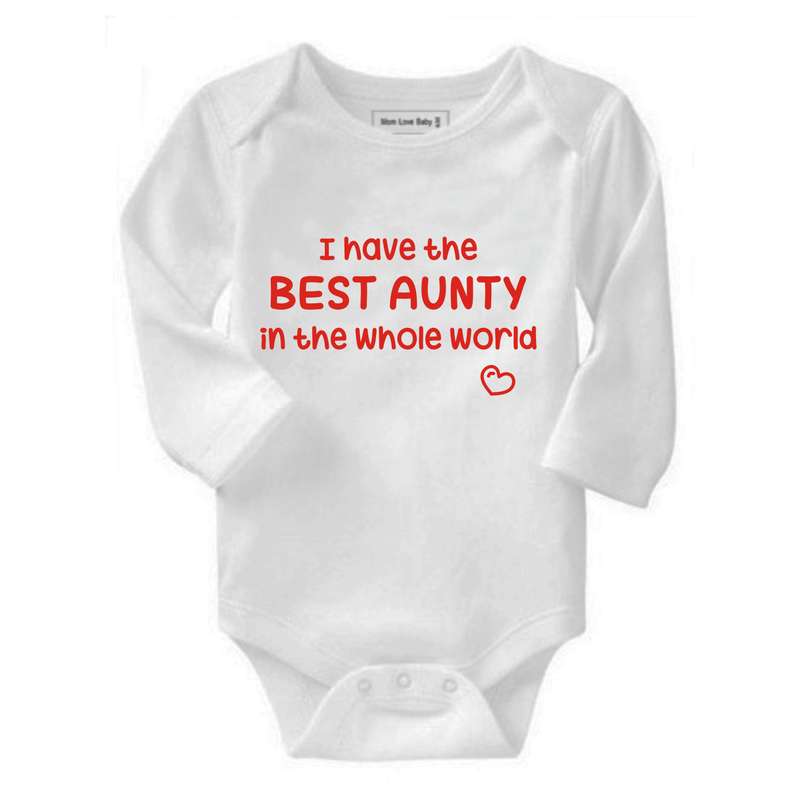 I have the best Aunty in the whole world baby grow