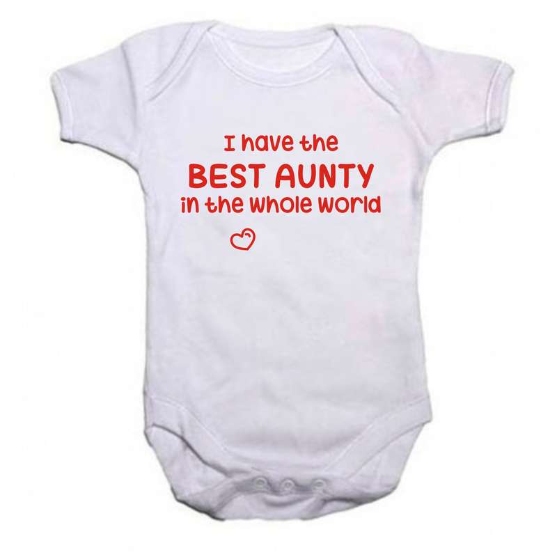 I have the best Aunty in the whole world baby grow