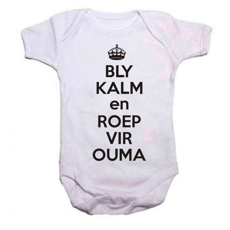 Bly Kalm en roep vir Ouma/Oupa baby grow