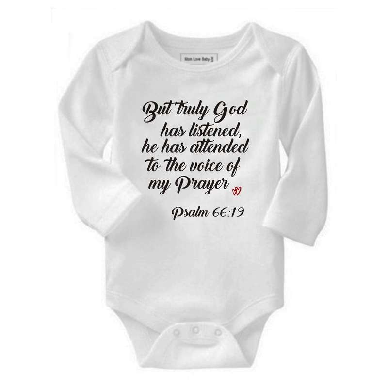 But Truly God has listened baby grow