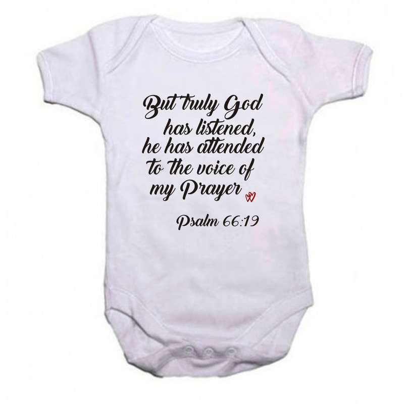 But Truly God has listened baby grow