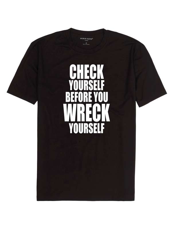 Check Yourself Before You Wreck Yourself t-shirt