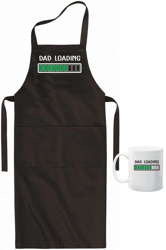 Dad Loading apron and mug