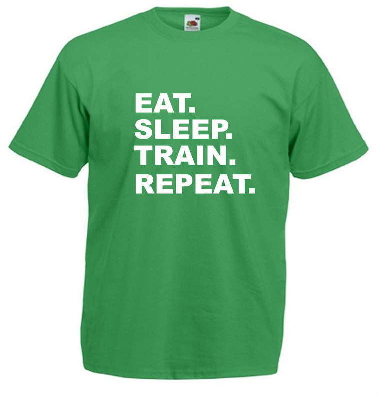 Eat Sleep Train Repeat t-shirt