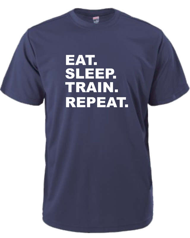 Eat Sleep Train Repeat t-shirt