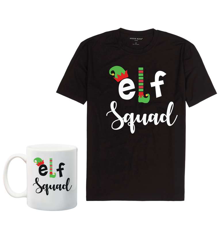 Elf Squad T shirt and mug combo