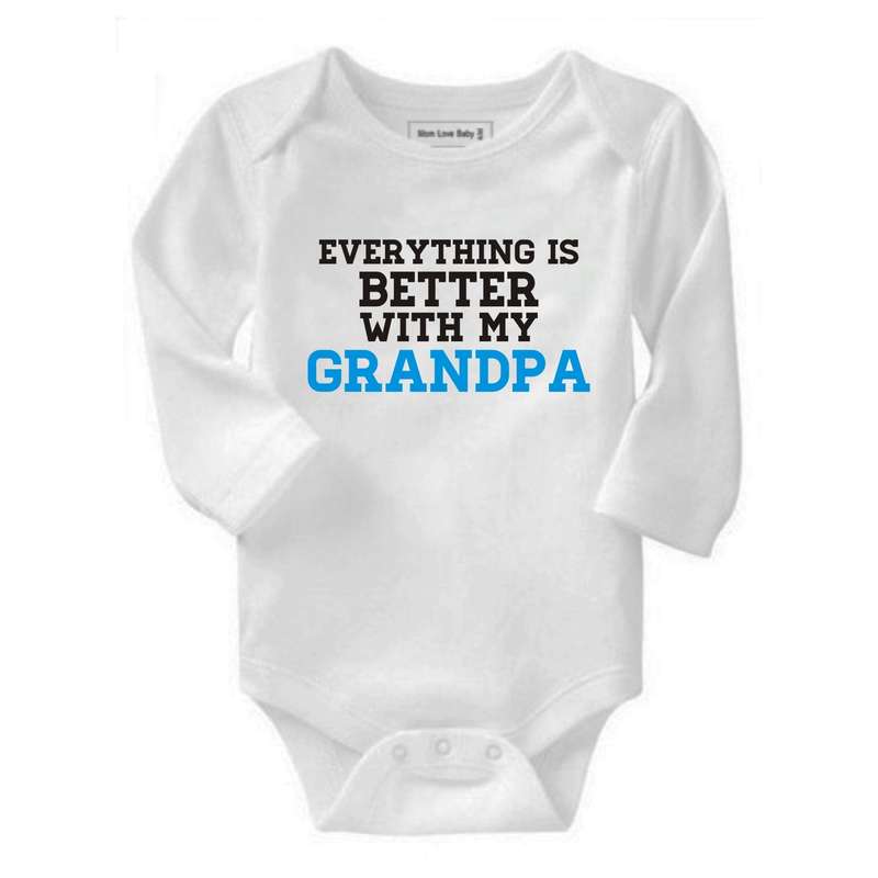Everything is better with Grandpa baby grow
