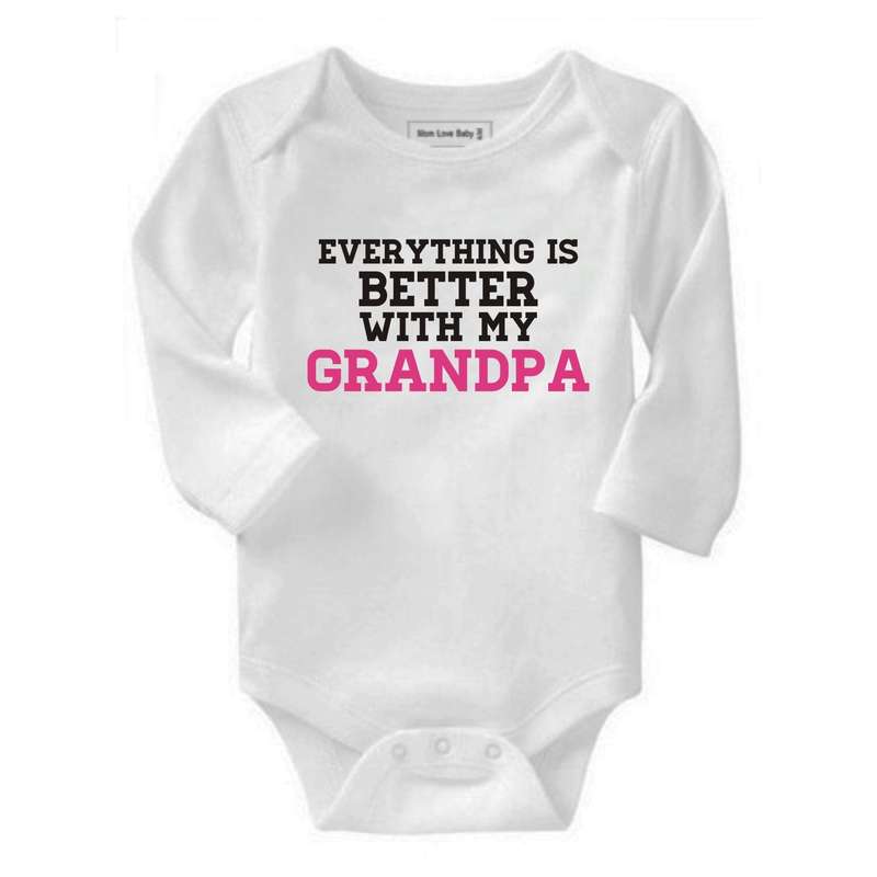 Everything is better with Grandpa baby grow