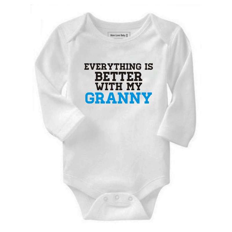 Everything is better with Granny baby grow