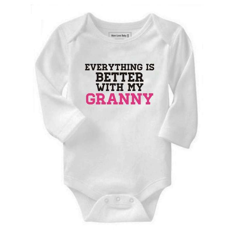 Everything is better with Granny baby grow
