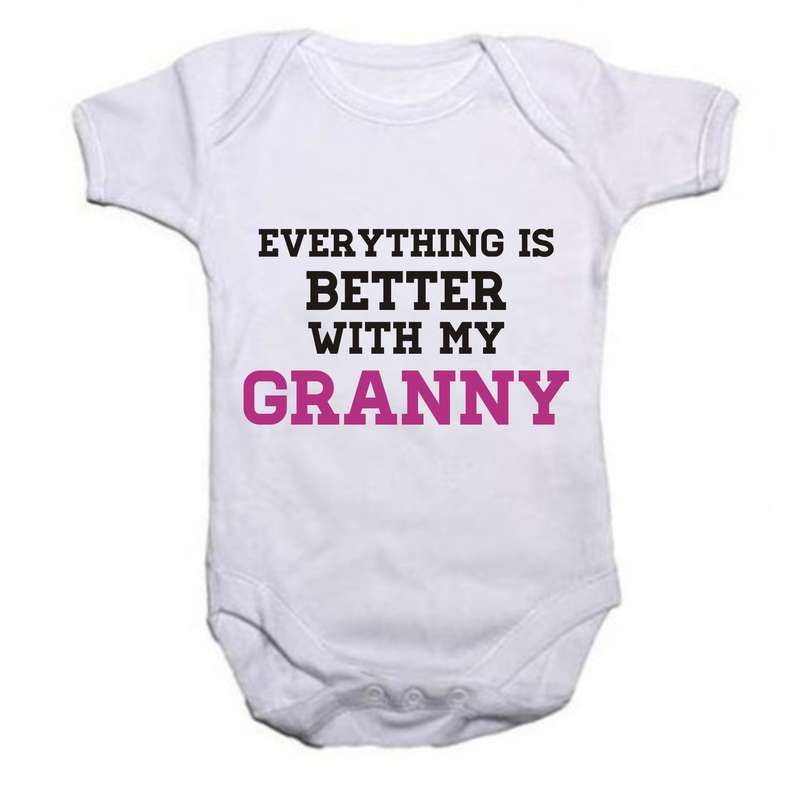 Everything is better with Granny baby grow