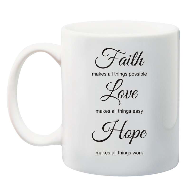 Faith, Love, Hope Mug