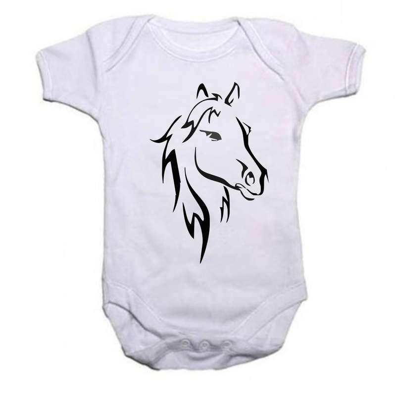 Horse head 1 babygrow