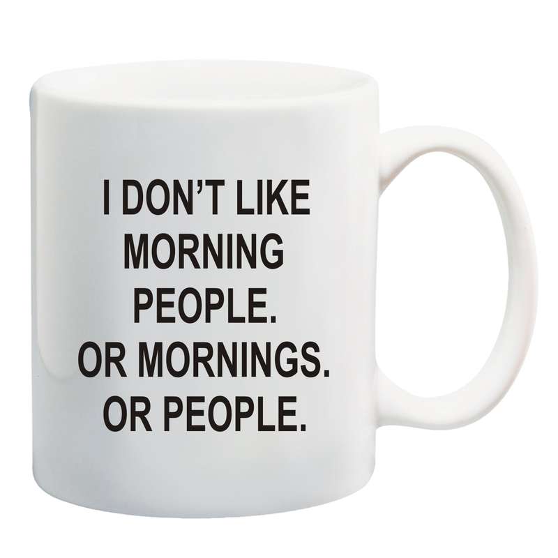 I don't like morning people Mug