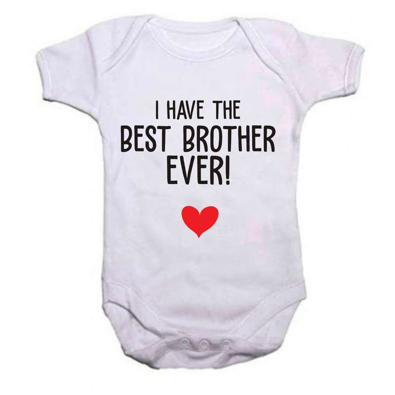 I have the best brother ever baby grow