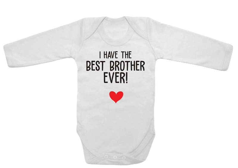 I have the best brother ever baby grow