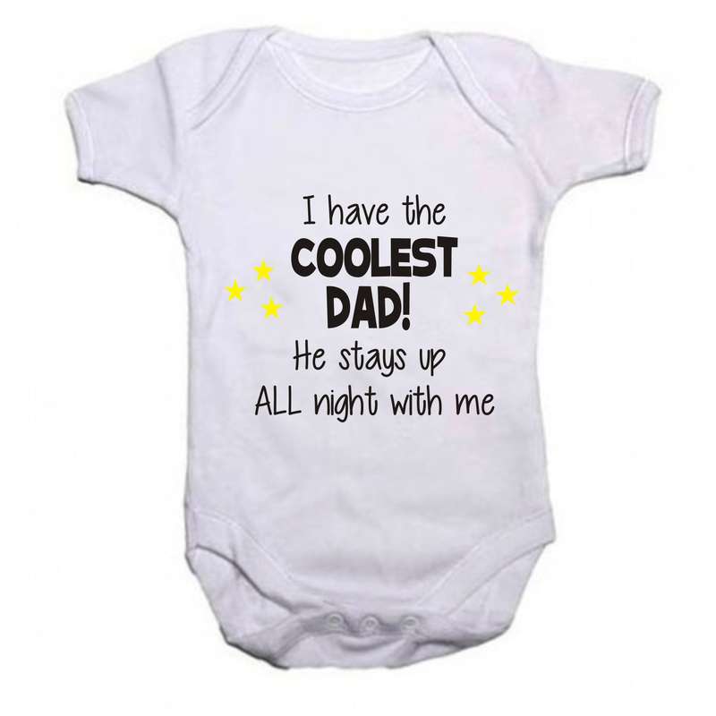 I have the coolest Dad baby grow