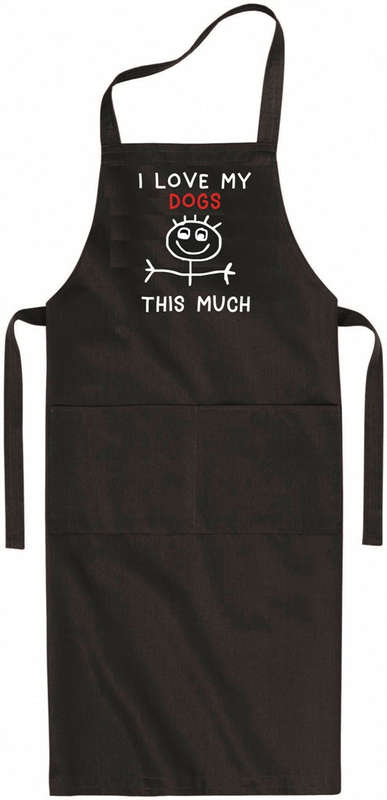 I love my dogs this much Apron