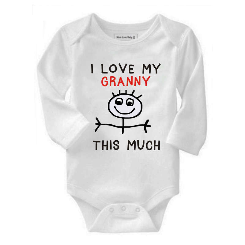 I love my Aunty/Godmother/Granny/Grandma/Mommy/Nana this much baby grow