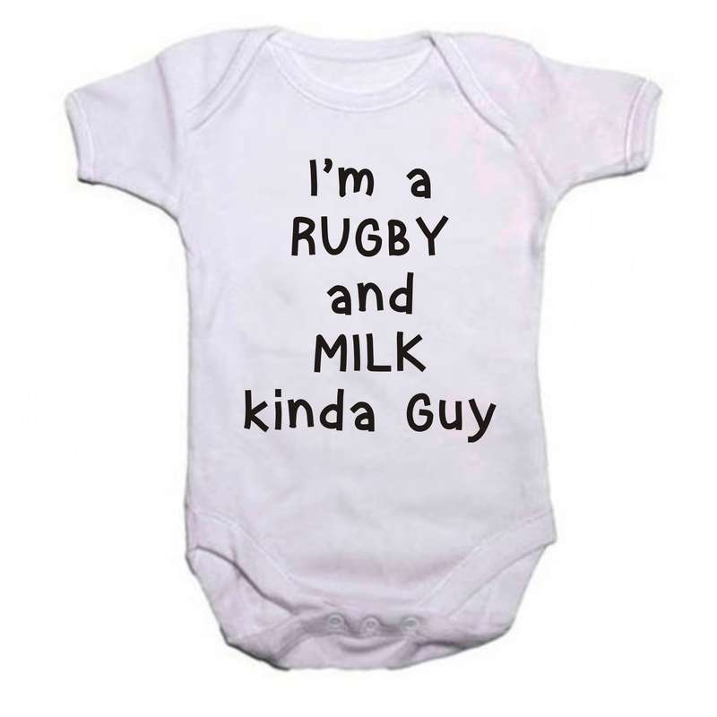 I'm a Rugby & Milk kinda guy baby grow