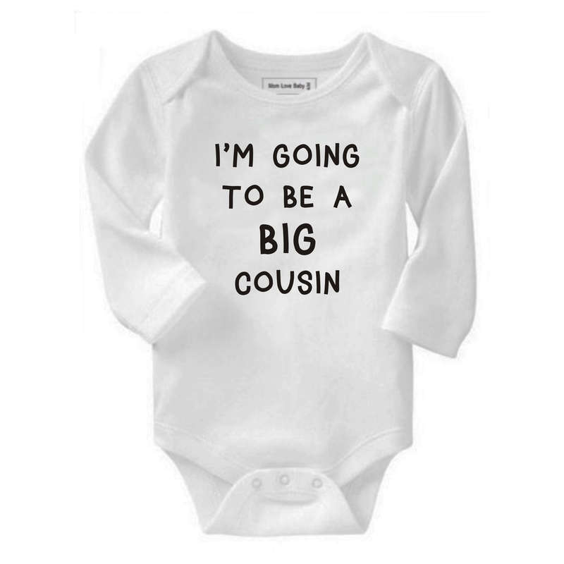 I'm going to be a Big Cousin baby grow