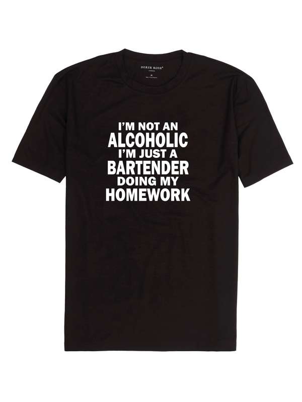 I'm Not an Alcoholic I'm just a Bartender doing my Homework t-shirt