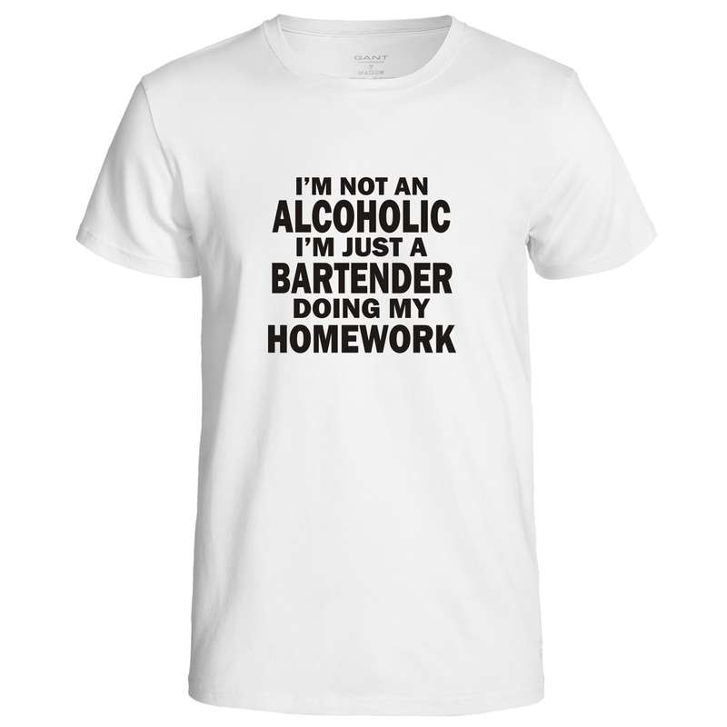 I'm Not an Alcoholic I'm just a Bartender doing my Homework t-shirt