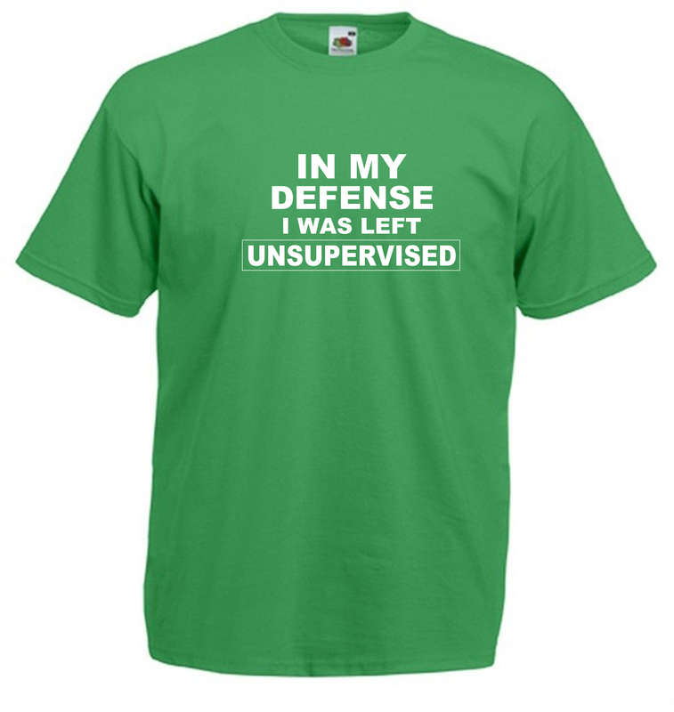 In My Defence, I was Left Unsupervised t-shirt