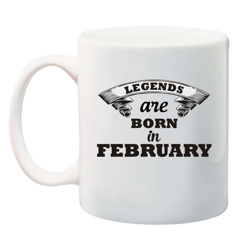 Legends are born in *Month* Mug - January - December.