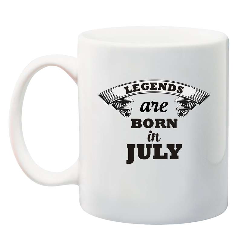 Legends are born in *Month* Mug - January - December.
