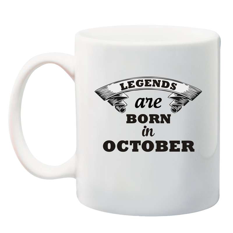 Legends are born in *Month* Mug - January - December.