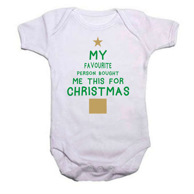 My Favorite Person bought me this for Christmas baby grow