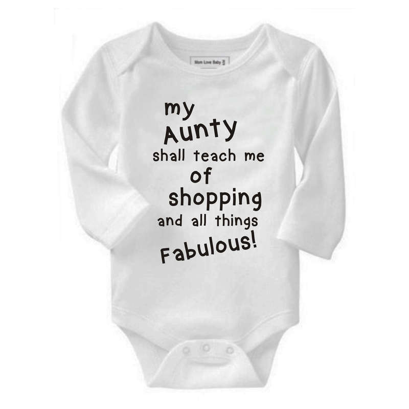 My Aunty shall teach me of shopping baby grow