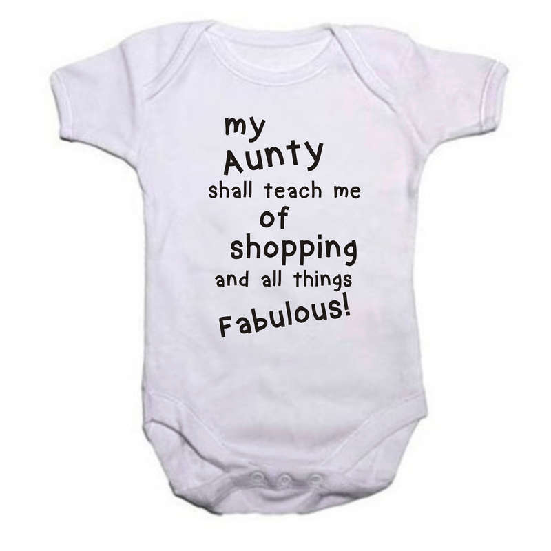 My Aunty shall teach me of shopping baby grow