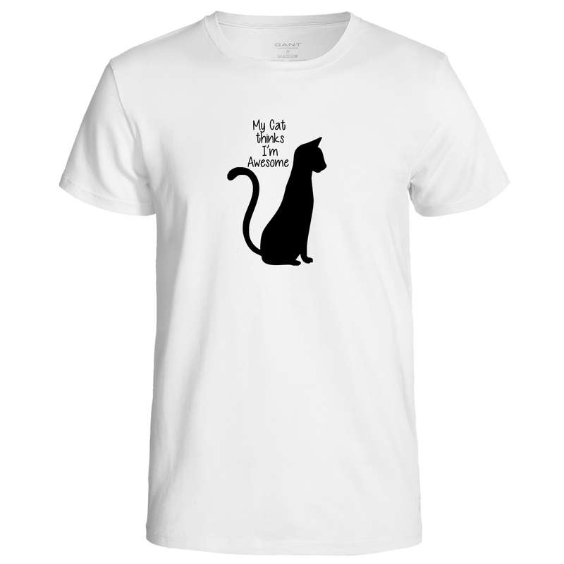 My Cat thinks I'm Awesome t-shirt