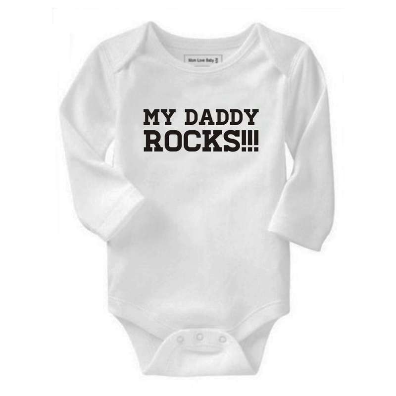 My Daddy Rocks baby grow