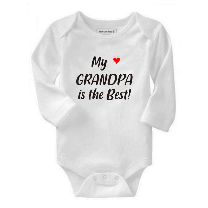 Grandpa is the best baby grow