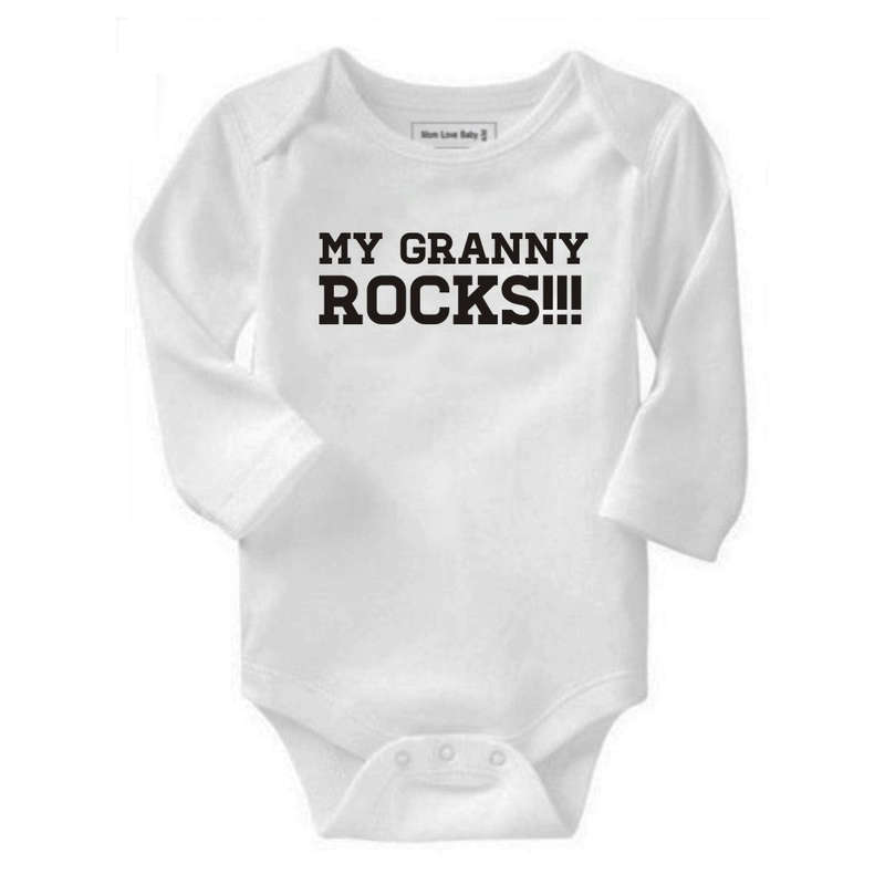 My Grandad/Granny Rocks baby grow