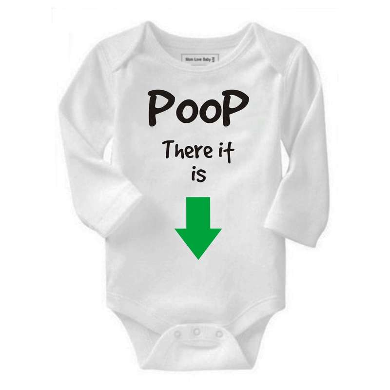 Poop, there it is baby grow