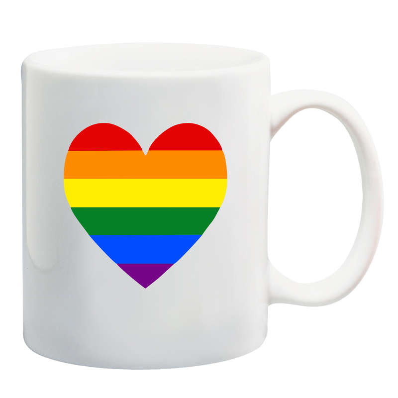 Rainbow Heart Mug