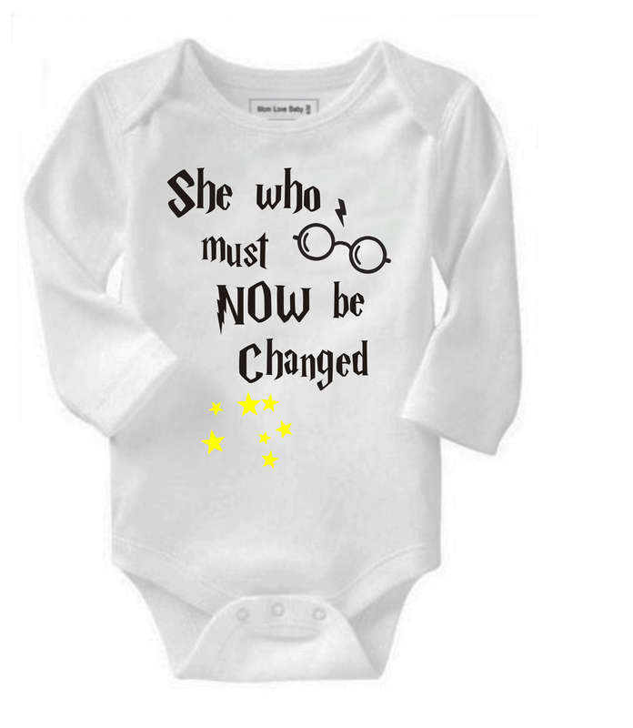 He / She who must now be changed baby grow