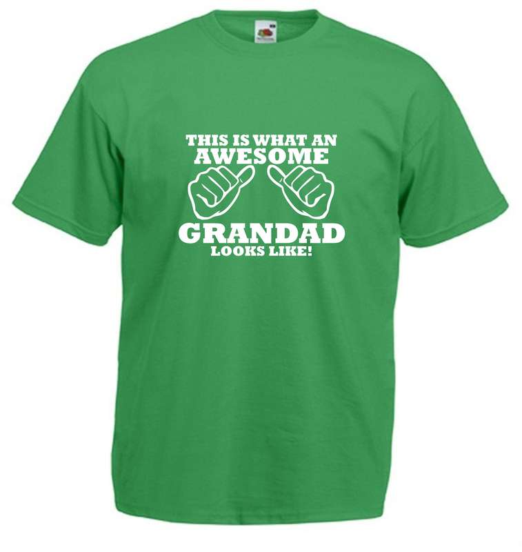 This is what an Awesome Grandad / Grandpa Looks Like t-shirt