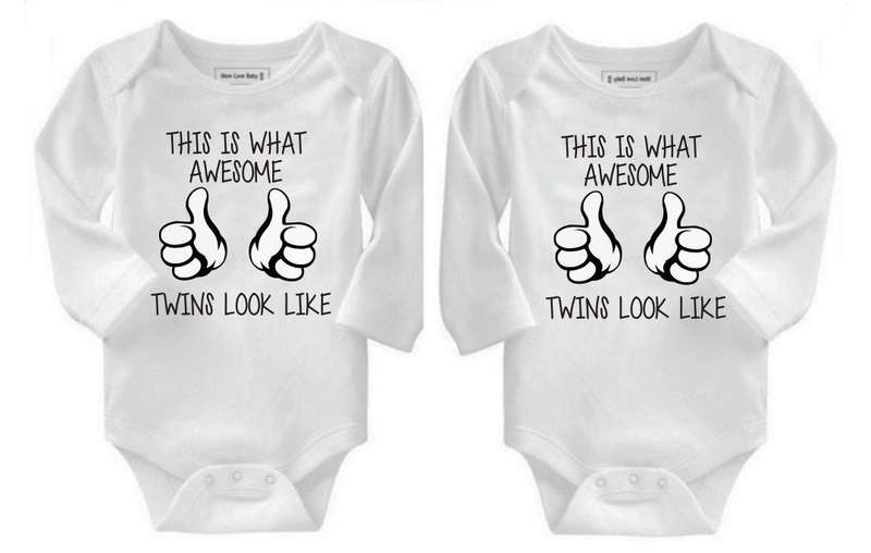 This is what awesome twins look like baby grow