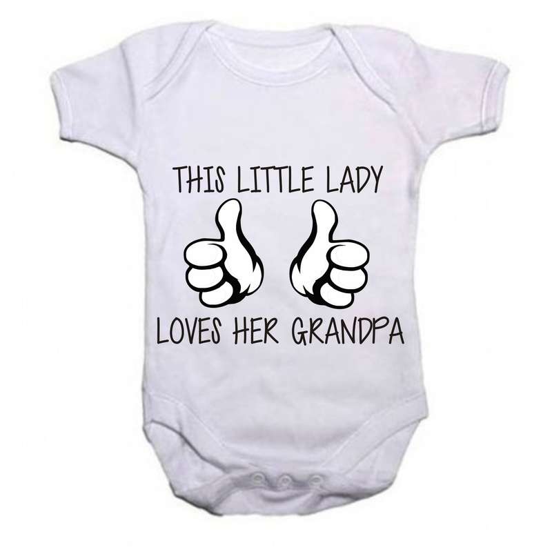 This little lady loves her Grandpa baby grow