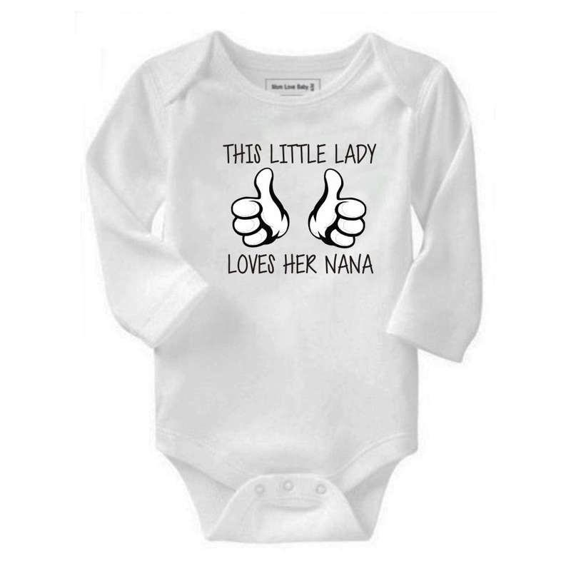 This little lady loves her Nana baby grow