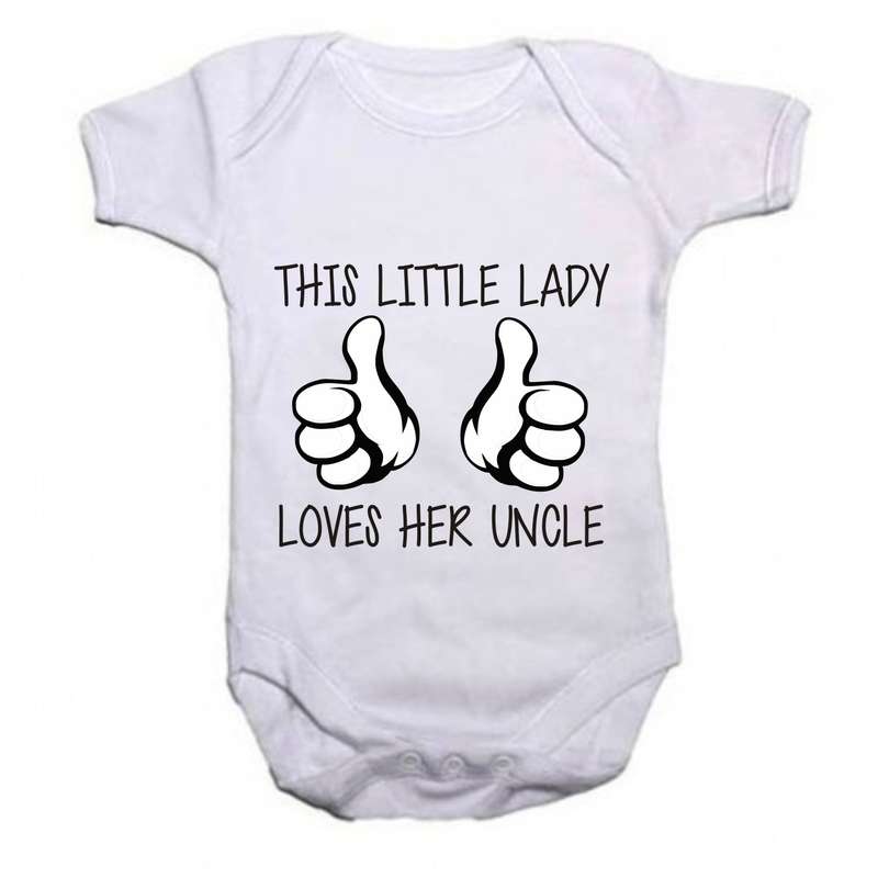 This little lady loves her Uncle baby grow