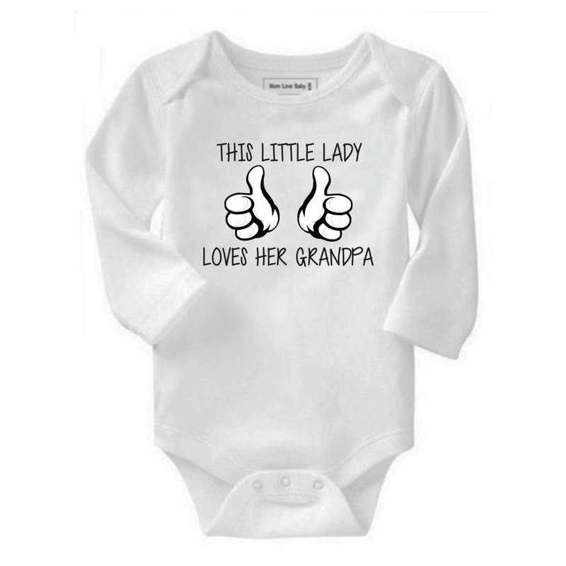 This little lady loves her Grandpa baby grow