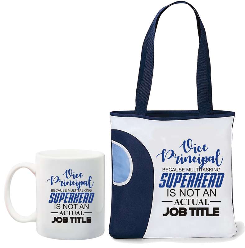 Vice Principal tote bag and mug combo
